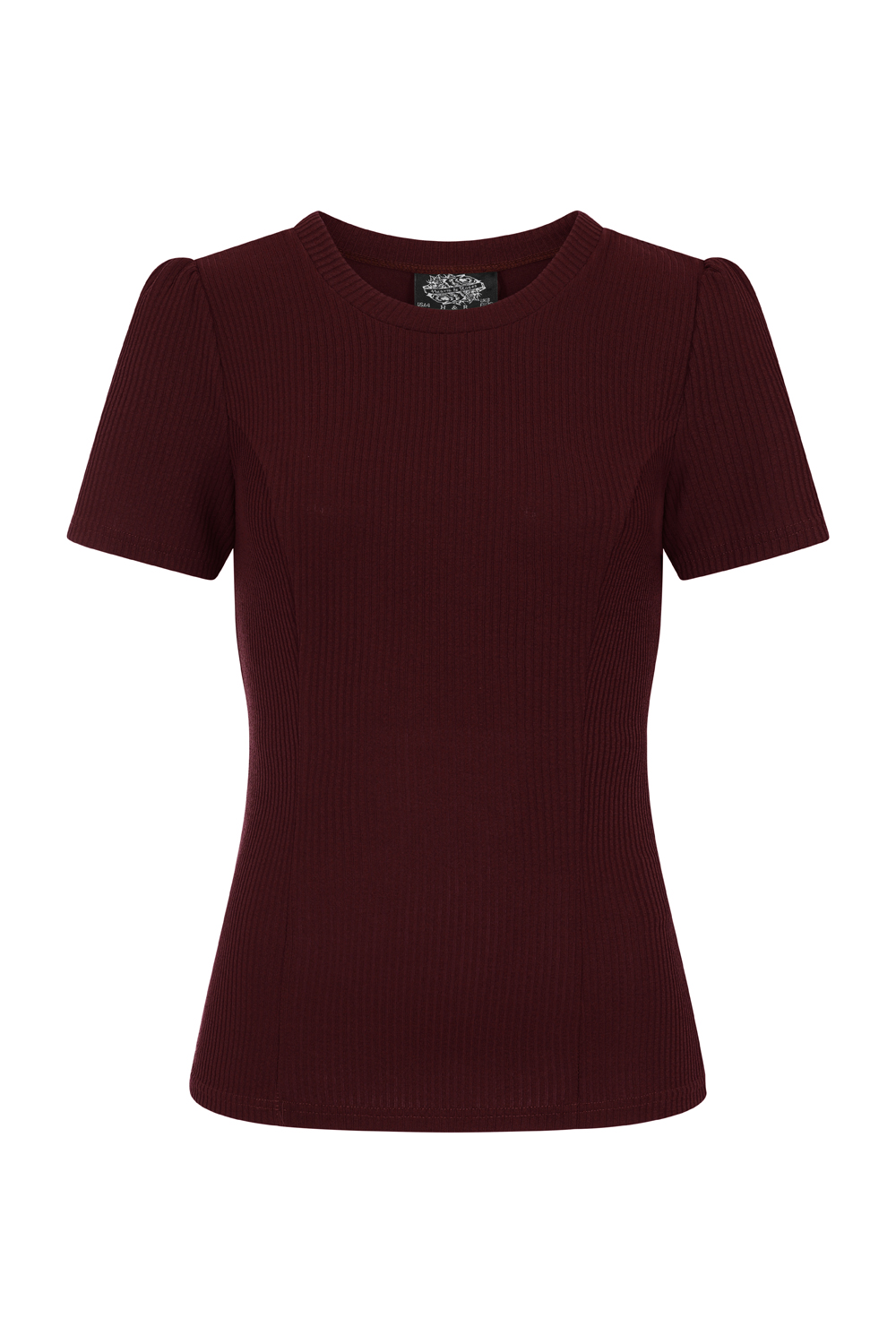 Susan Knitted Top in Burgundy